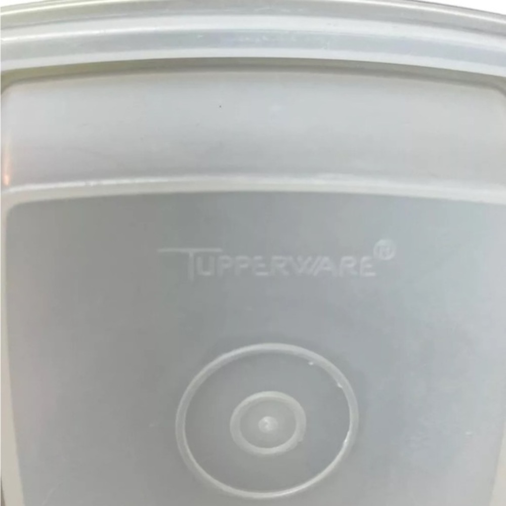 Vintage Tupperware 1330-3 Avocado Green Pickle Olive Keeper Container Canister - Picture 8 of 11
